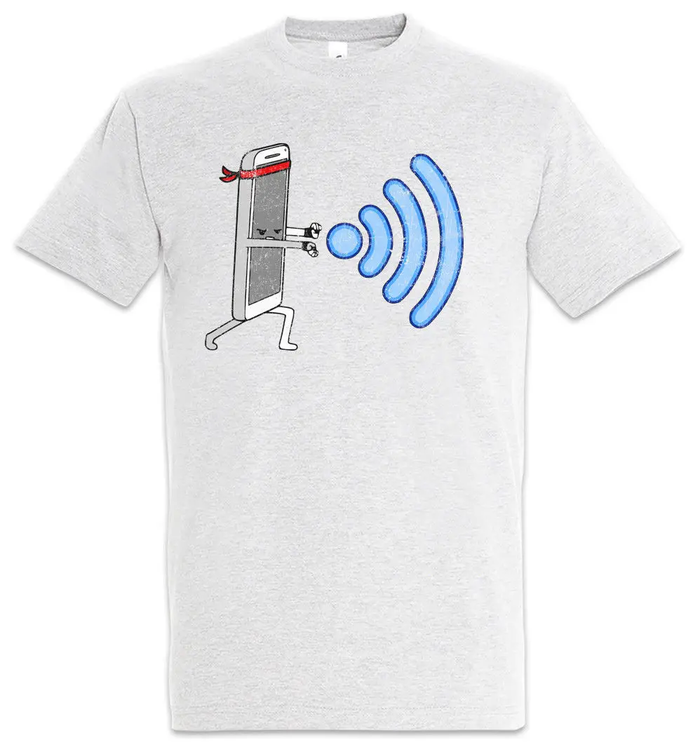 Футболка с Wi Fi Hadoken Wlan Fun Computer Science Real Life Gamer Men'S Funny Harajuku футболка|Футболки| |