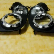 Передний бампер для вождения противотуманные фонари+ крышка комплект декоративных зубных коронок для Toyota RAV4 2009-2012