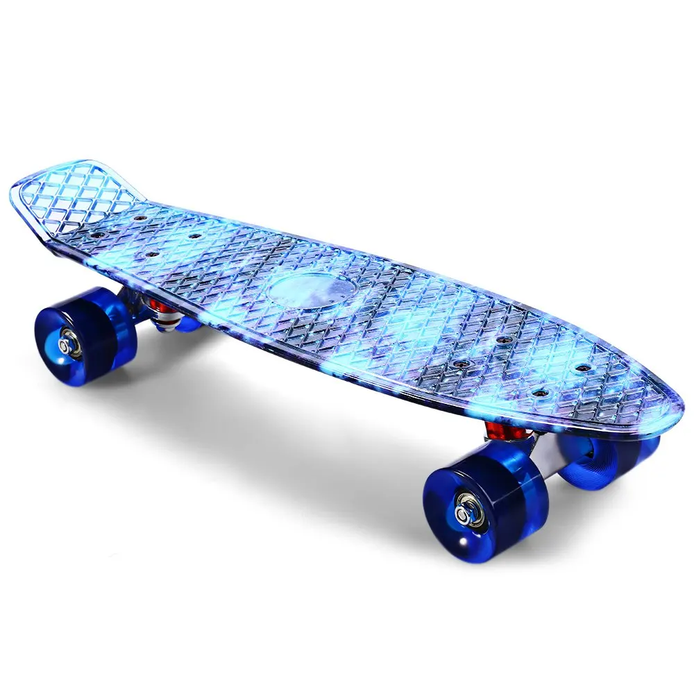 22 Inch Cl-94 Printing Sky Blue Skateboard Pattern Skate Board Complete Retro Cruiser Longboard Skateboard - Skate Board Accessories - AliExpress