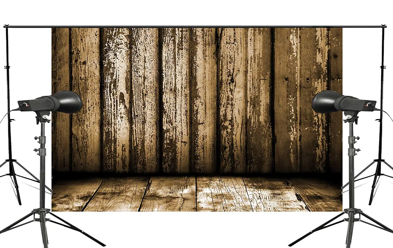 

150x220cm Retro wooden wall Photography background Mud Yellow Foldable Studio Background backdrop