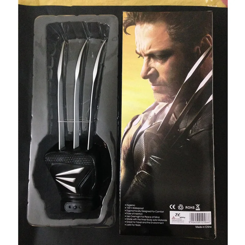 

1pcs Wolverine Claws Glove Cosplay X-man Anime Cool Action Figure Toys Movie Character Collection Model Toy Gifts