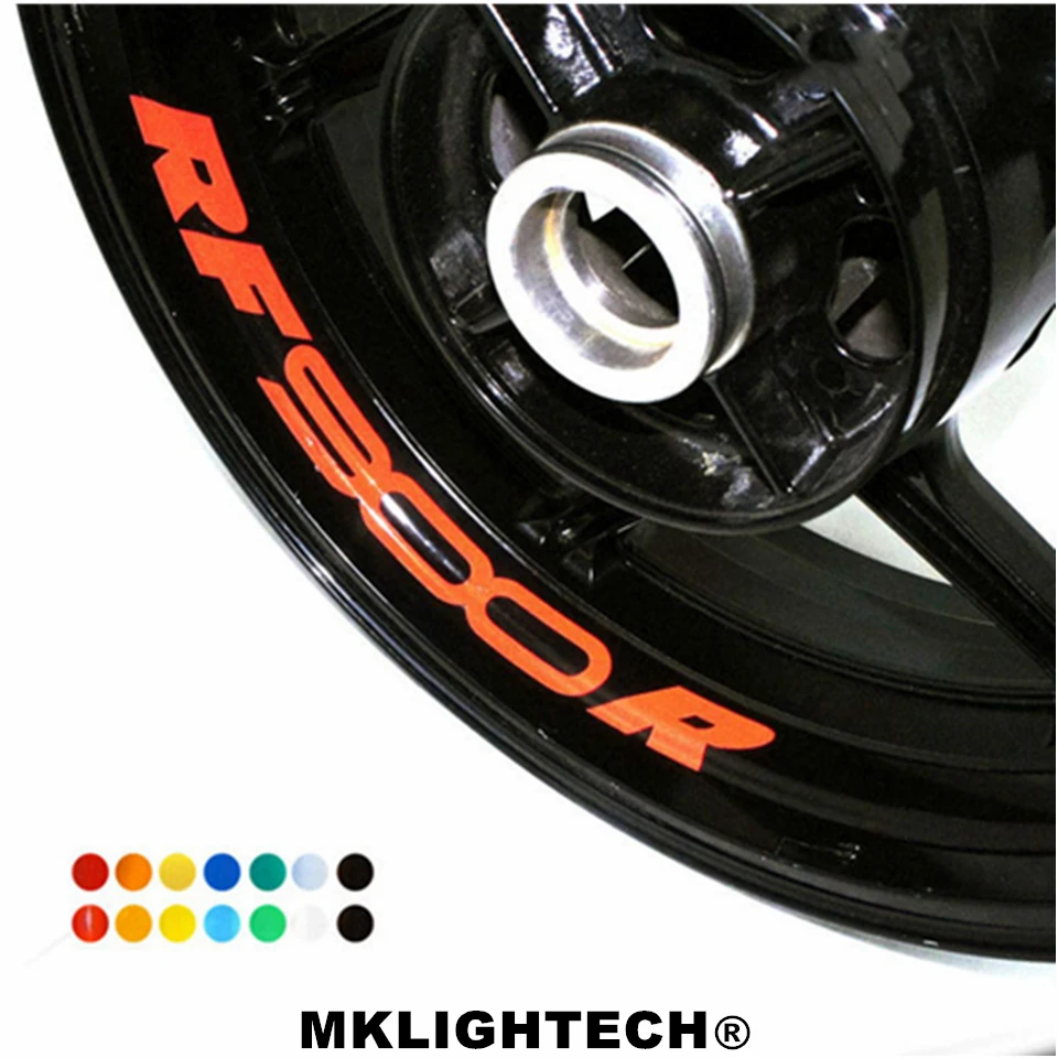 

k-sharp 8 X CUSTOM INNER RIM DECALS WHEEL Reflective STICKERS STRIPES FIT SUZUKI RF 900R