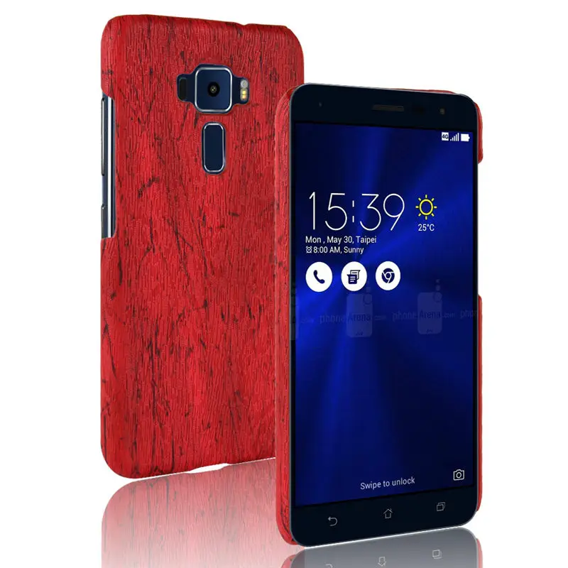 

SuliCase Leather Case for Zenfone 3 ZE520KL ZE552KL Wood Grain Case Cover for Asus Zenfone3 ZE520KL ZE552KL Hard PC Frame Cover
