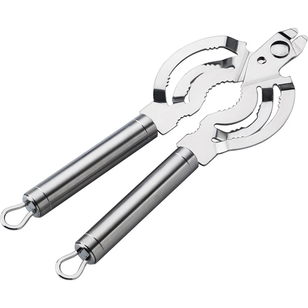 

Manual Stainless Steel Can Opener Multi-functional Bar Tool Jar Bottle Anti-slip Practical Bottle Opener Easy