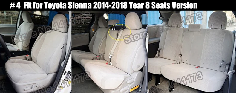 Автомобильный чехол для Toyota Sienna, чехлы для сидений, стильные чехлы для сидений, защитные чехлы из воловьей кожи, набор автомобильных аксессуаров 2004- лет