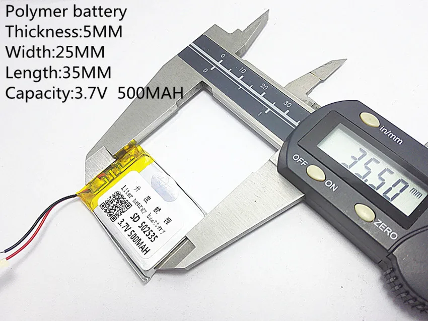 3,7 в 500 мАч 502535 литий-полимерный литий-ионный аккумулятор для Mp3 MP4 MP5 gps мобильного bluetooth