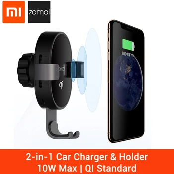 Origial Xiaomi  70mai Wireless Car Charger Mount 2-in-1 Charger & Holder 7.5W 10W QI Wireless Standard