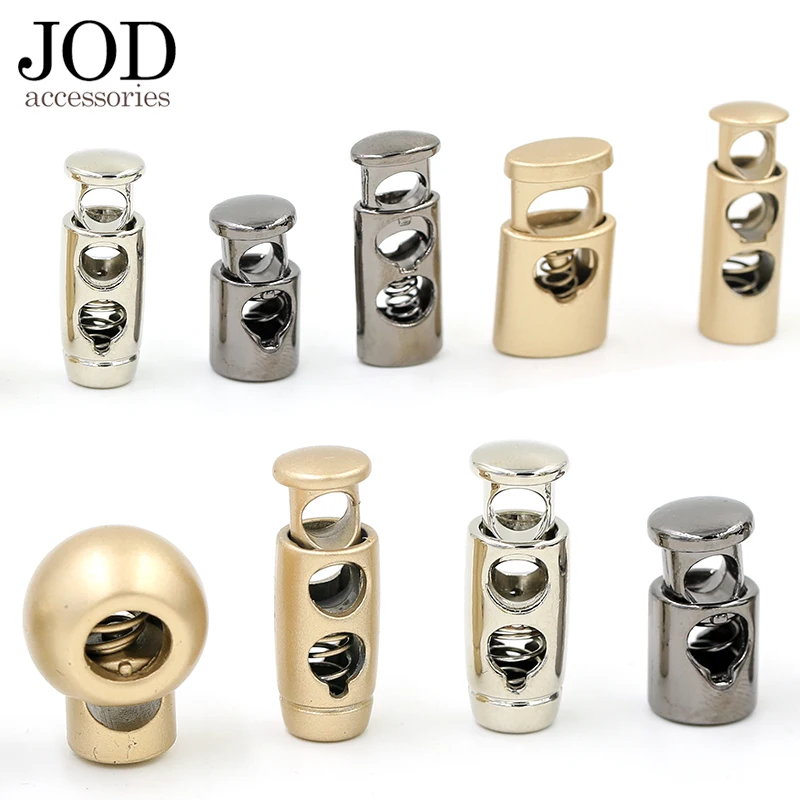 

JOD Metal Cord Lock Spring Buckle Pig Nose Labels Pull Rope Button Garment Accessory Accessories Stop Rope Buckle Elastic