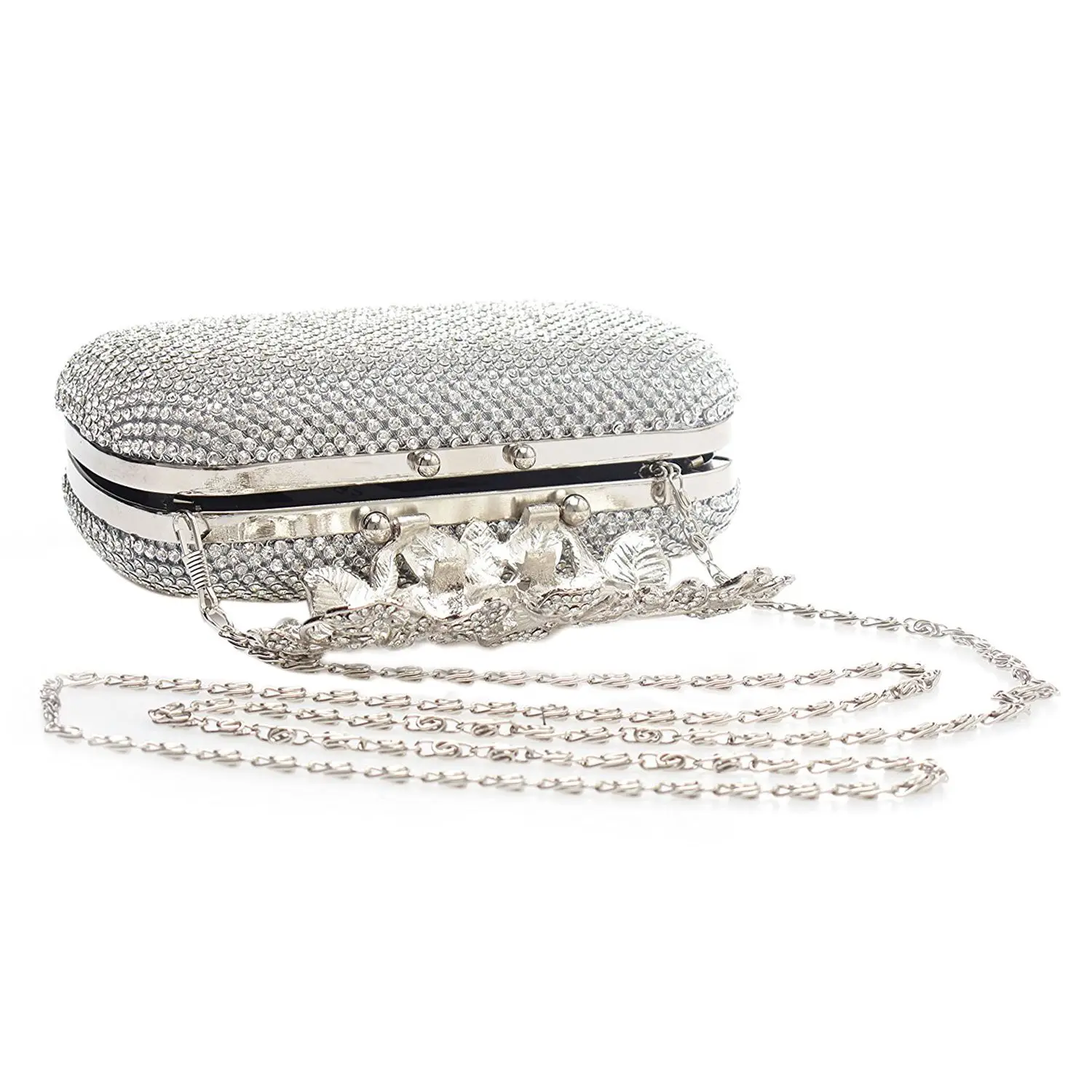 Women Evening Bag 2018 Flower Crystal Clutch Bags Wedding Purse Rhinestones Chain bag Shoulder Women Evening Bag 2018 Flower Crystal Clutch Bags Wedding Purse Rhinestones Chain bag Shoulder