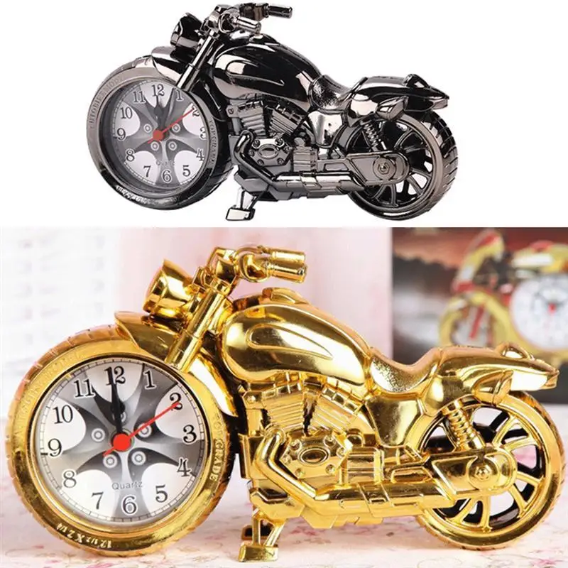 

Luxury Vintage Old Style Quartz Alarm Clock Motorcycle Model Unique Gift for Motor Lovers Kids