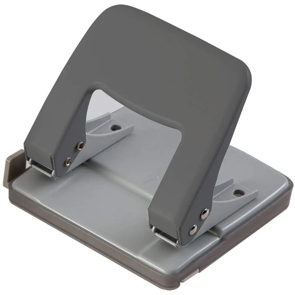 

Desktop Paper Hole Punch with Safety Lock, 2 Holes, 25 Sheets (Black)