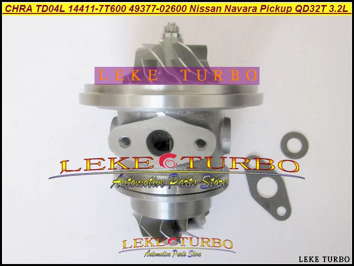 TURBO TD04L 14411-7T600 49377-02600 Turbocharger cartridge CHRA core For NISSAN D22 Navara Pickup NS25 QD32 QD32T