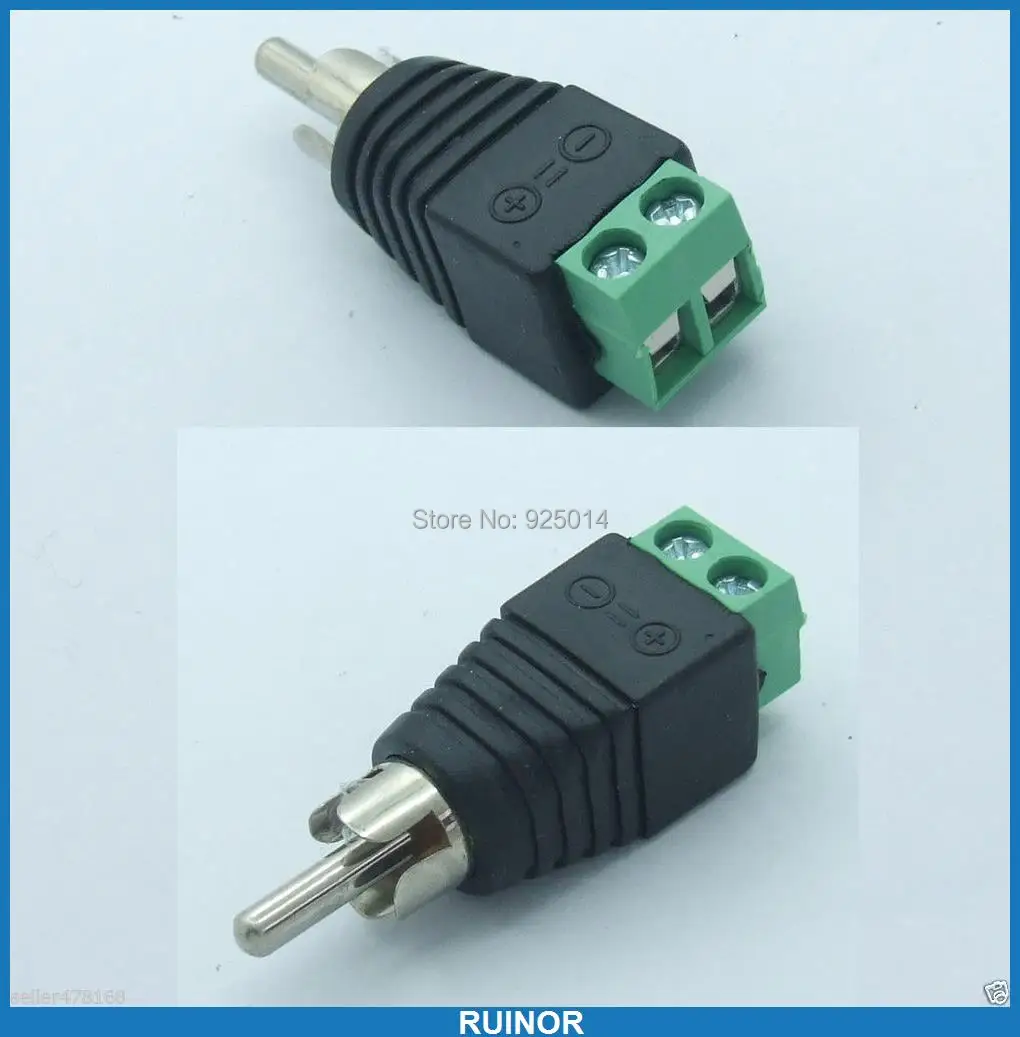 

50PCS RCA male plug binding posts Terminals for PLUG Video Monitor twisted pair