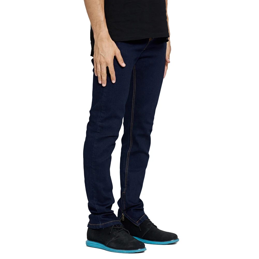 

Men Stretch Jeans Design Fashion Ankle Zipper Slim Jeans For Men E6020