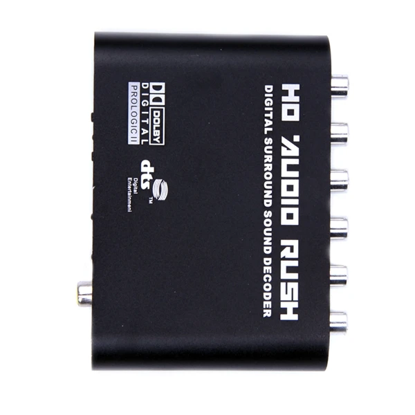 Koop 5.1 Audio Rush Digital Sound Decoder Converter Optische SPDIF Coax Dolby AC3 DTS stereo (R L) om 5.1CH Analoge Audio (UK Plug)