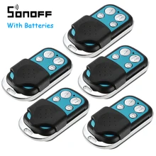 5 шт. Sonoff RF контроллер 4 кнопки RF пульт дистанционного управления настенный свет пульт дистанционного управления для 433 МГц управляемое устройство брелок Контроллер