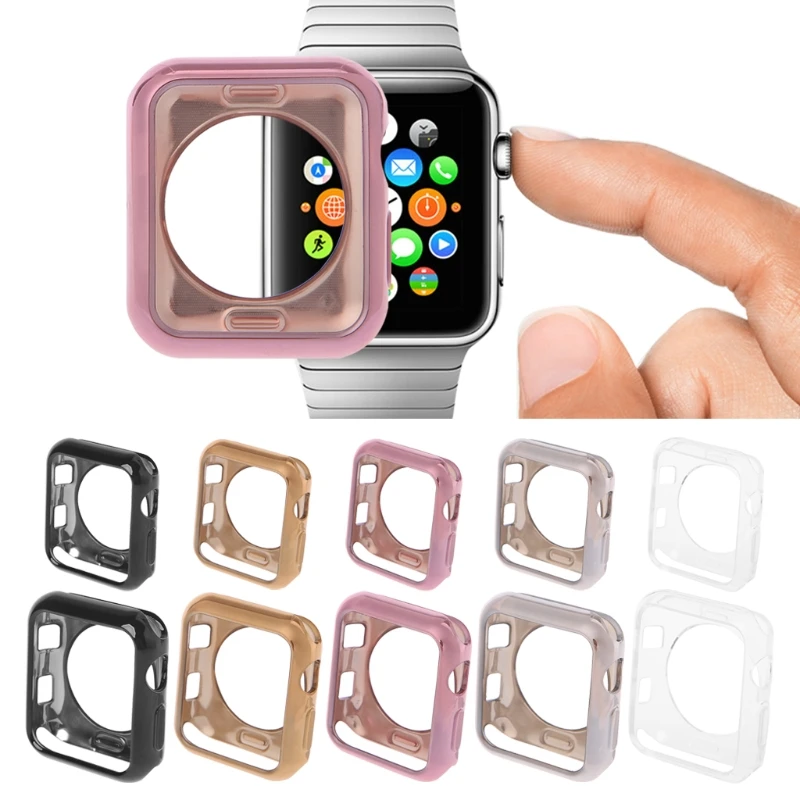 

Flexible Protective Case For Apple iWatch 1 2 3 Soft TPU Thin Cover 38 42mm