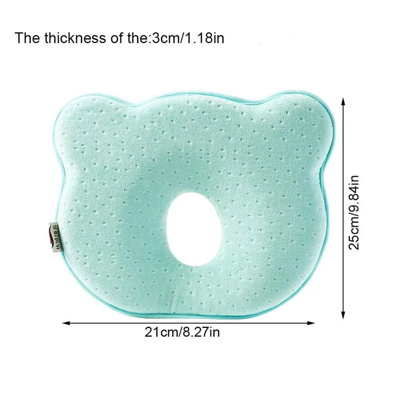 Travesseiro para Recém-nascidos em Espuma de Memória para Evitar Síndrome de Plagiocephaly Coisas do Bebê Yooap Cabeça Plana ou 7 Mamãe e Bebê