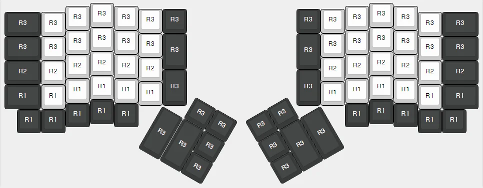 YMDK OEM профиль толстый PBT топ печати пустой Ergodox Keycap Набор для Ergo Ergodox клавиатура