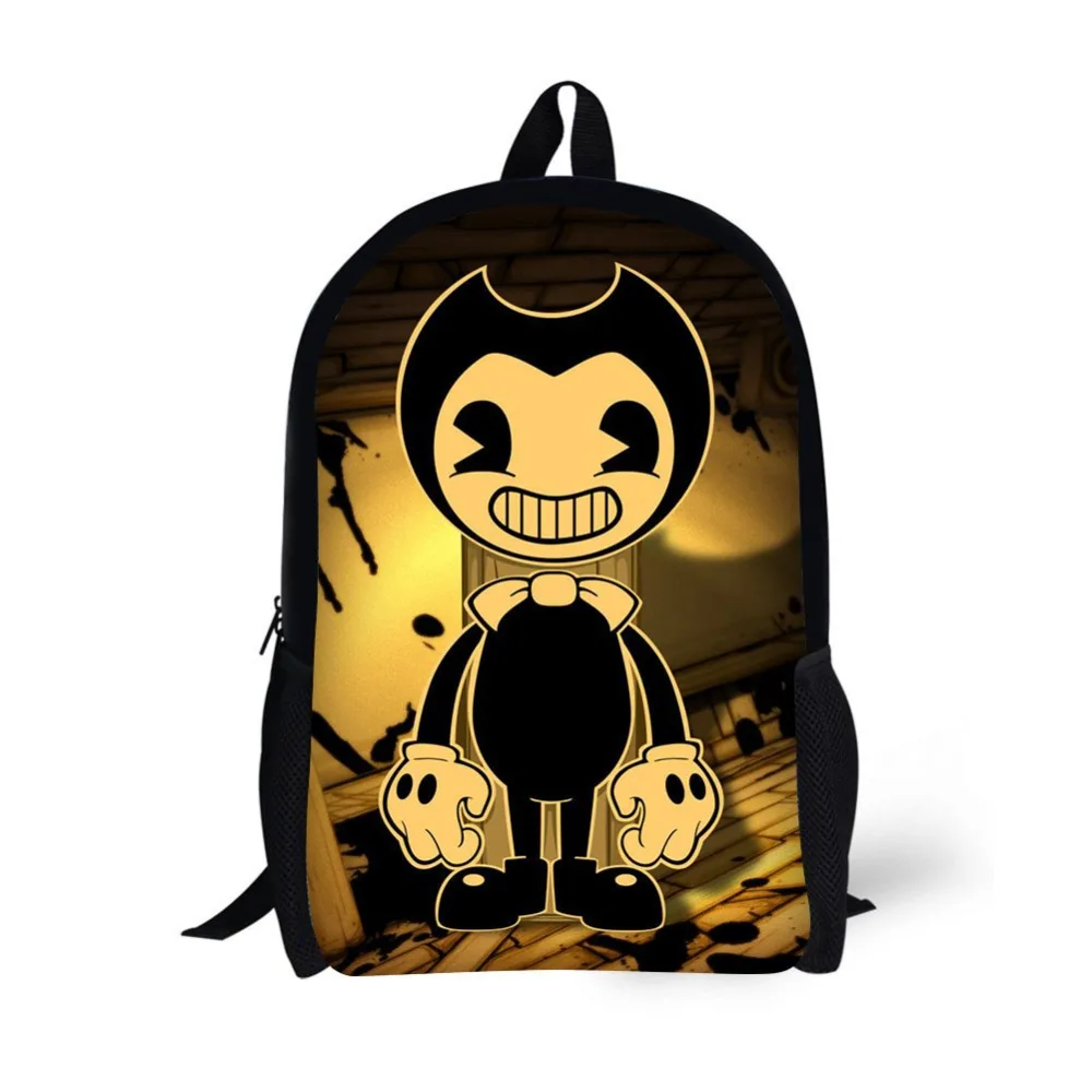 

Bendy and The Ink Machine Backpack Student Book Backpack Daily Backpack Cartoon Mochila School Gifts Children School Bags