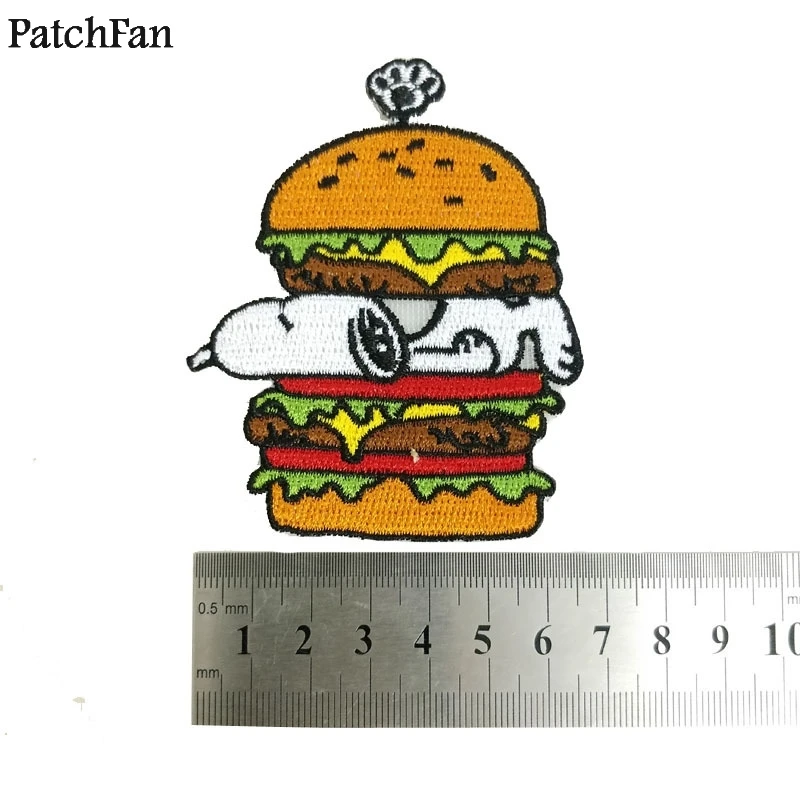 Пэтчфан Собака Вышивка Мультфильм аппликация нашивки наклейки для шитья рубашка одежда para куртка значок железная футболка A1619