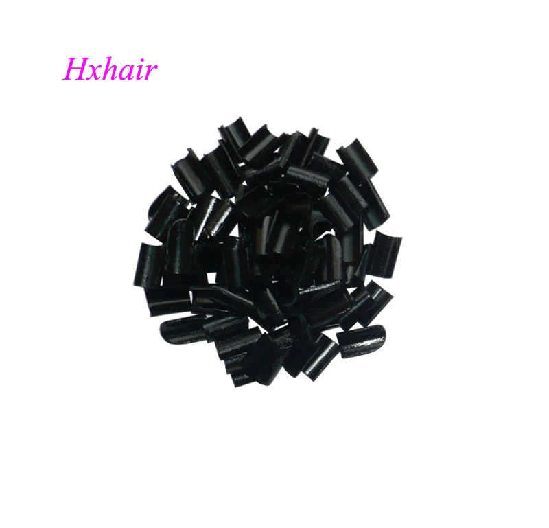 - 1000pcs Glue Nail Tip Keratin Nail Tip / Mixed Colors / Black D-Brown Brown L-Brown Blonde Transparent