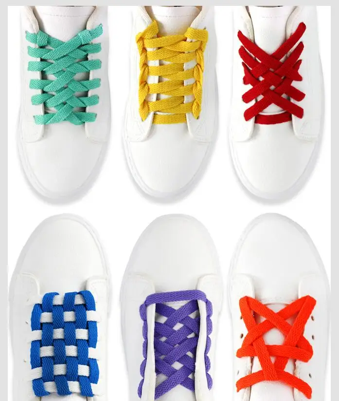 Много цветов классические шнурки для мальчиков и девочек обувь, Минимальный заказ 20 шт