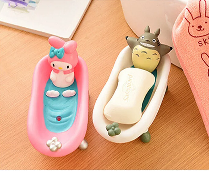 

Cute Cartoon Bathroom Kitchen Storage Soap Holder Box Moulds Cat Beer Soap Dishes Boat Shape Organizer Holders For Kitchen