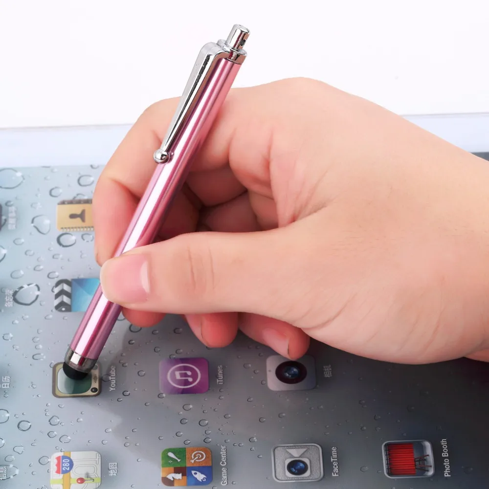 

1pcs/lot Round-head design Metal Stylus Touch Screen Glass Lens Digitizer Replacement Pen for iPhone iPad Tablet
