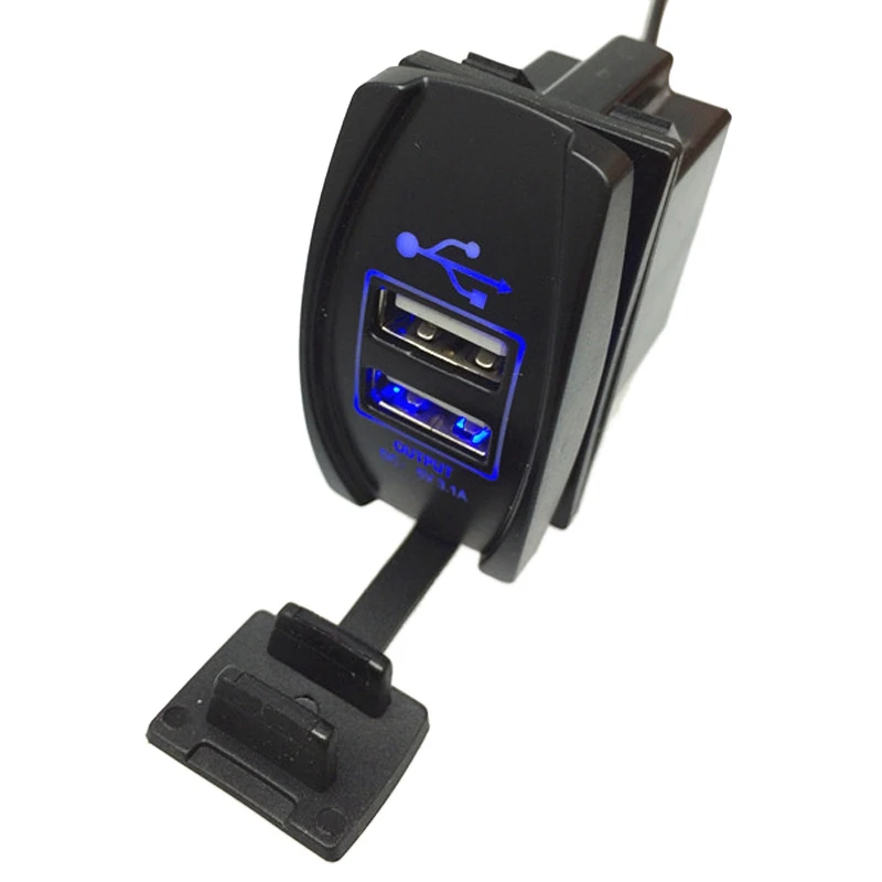 VODOOL Универсальный Автомобильный мотоцикл двойное USB Автомобильное зарядное