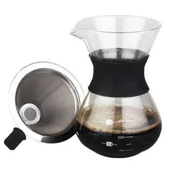 

Upspirit Stainless Steel Pour Over Coffee Maker with Stainless Steel Filter Heat Resistant Filter Cup Cold Brew Coffee Maker
