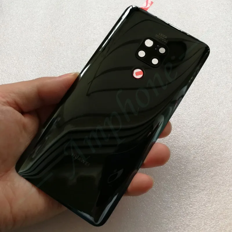 Оригинальная задняя крышка из закаленного стекла для huawei mate 20, запасные части, задняя крышка для батареи, корпус+ рамка для камеры+ крышка для вспышки