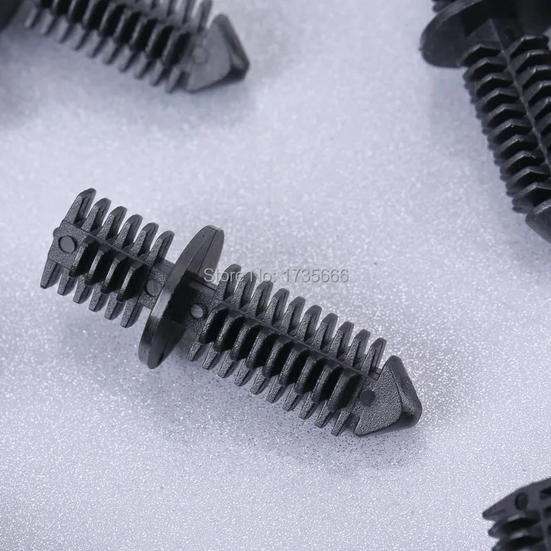 

50PCS Black Double End Xmas Tree Retainers Clips 11/32" Stem For Cars Boats Trucks