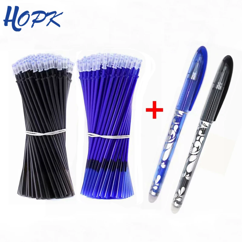 248.0руб. 37% СКИДКА|53 шт./лот стираемая ручка, набор для заправки, моющаяся ручка, 0,5 мм, синие, черные чернила, стираемая ручка, стержень, школьные, офисные, канцелярские принадлежности-in Шариковые ручки from Офисные и школьные принадлежности on AliExpress 