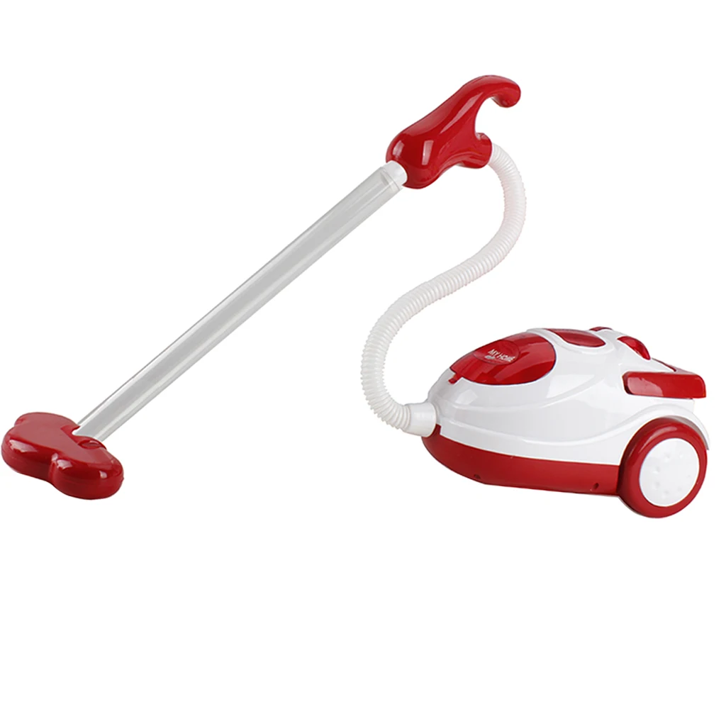 Mini Plastic Home Appliance Room/Kitchen Furniture Kids/Baby Pretend Play Toy Educational - Vacuum Cleaner Red