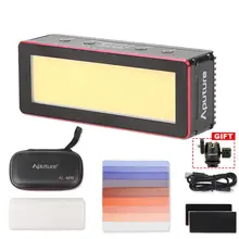 Aputure Amaran AL-MW Mini LED Light 10W Waterproof IP68 10M Built-in Lithium Battery 5500K CRI >95 Daylight with 6 Gels Ballhead aputure amaran al h198 cri 95 on camera led video light for canon nikon sony panasonic camcorders