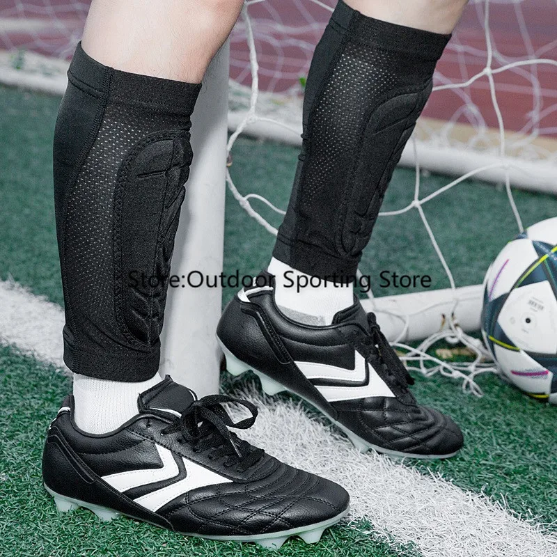 Kaufen Sport Fußball Shin Guards Fußball Kalb Kompression Socken EVA Basketball Bein Sleeve Kalb Unterstützung Protector Radfahren Beine Wärmer