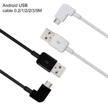 0.2 м 1 м 2 м 3 м 5 м многоцветный 90 градусов угол Micro USB кабель синхронизации данных зарядный зарядное устройство Шнур Кабельное сюда Samsung LG etc.