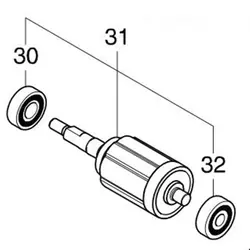 Натуральная арматура для Makita 519366-2 DUB362