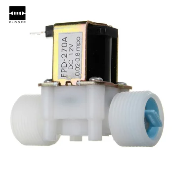

New Arrival Plastic Electric 12V Water Solenoid Valve DC 3/4" N/C Normally Closed Inlet Flow Control Electronic Data Systems