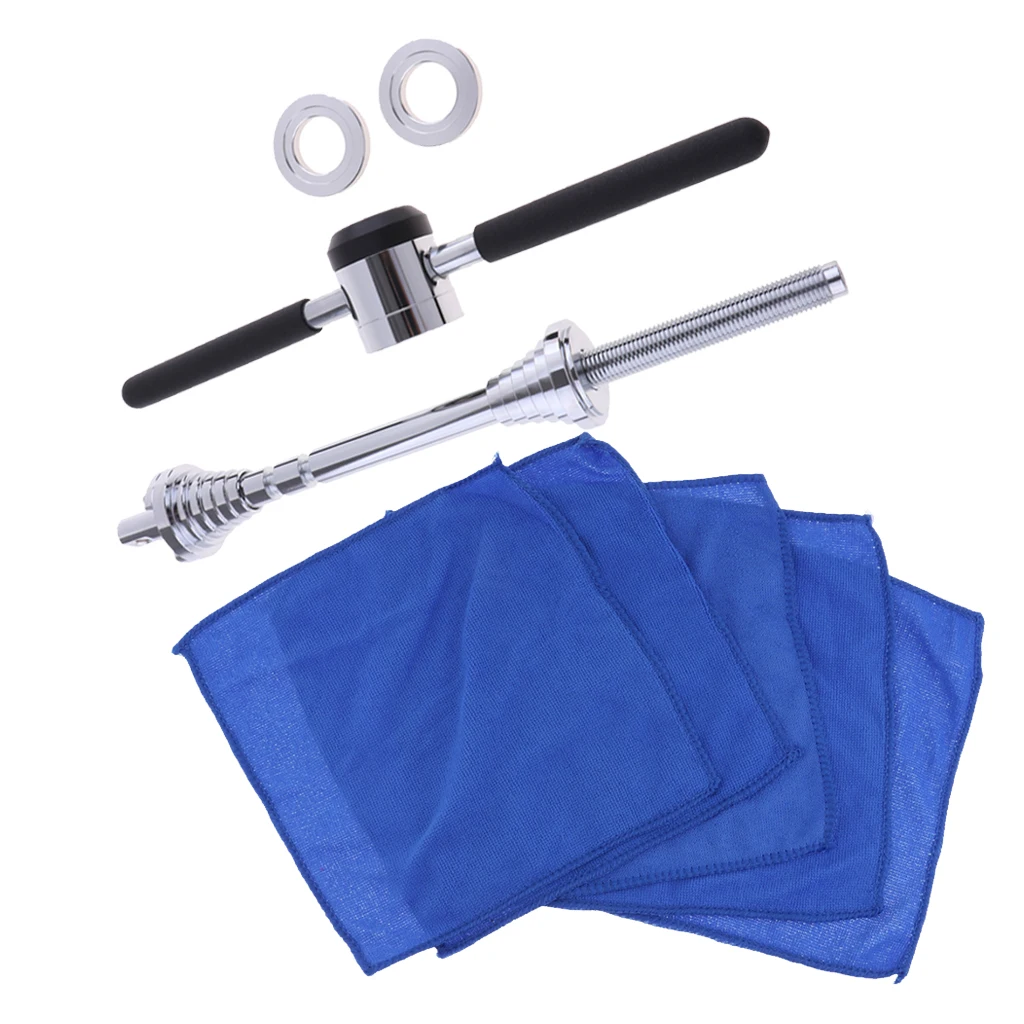 

MagiDeal Bicycle Microfiber Clean Towel Cloth Care Kit with Bike BB Tool Bottom Bracket Bearing Installing Removing Wrench Tool
