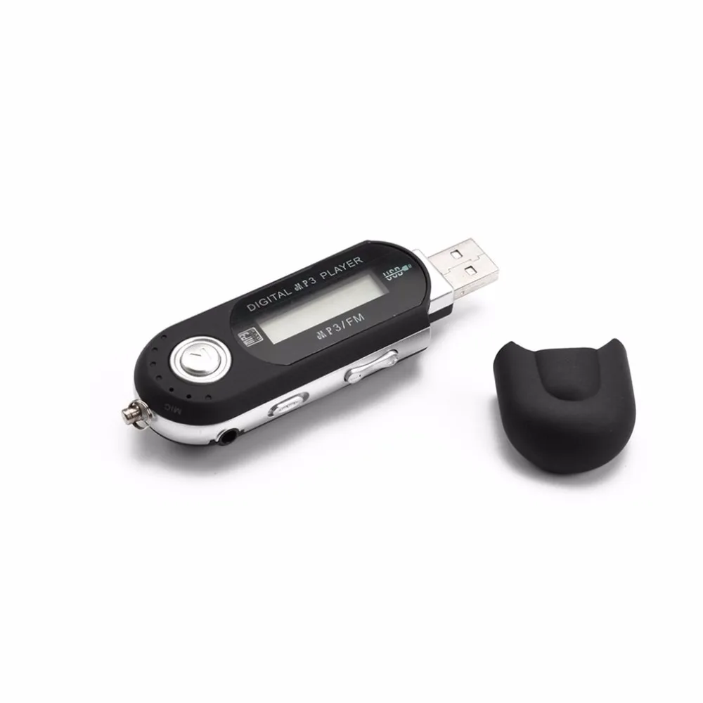 

Digital Mini USB MP3 Music Player FM Radio Function With TF Card Slot LCD Screen Portable USB Flash Drive With Earphone