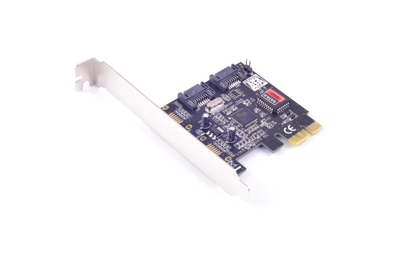PCIe к 2 порту SATA2.0 Raid контроллер карты SIL3132 чипсет для Silicon RAID 0 1 | Компьютеры и офис