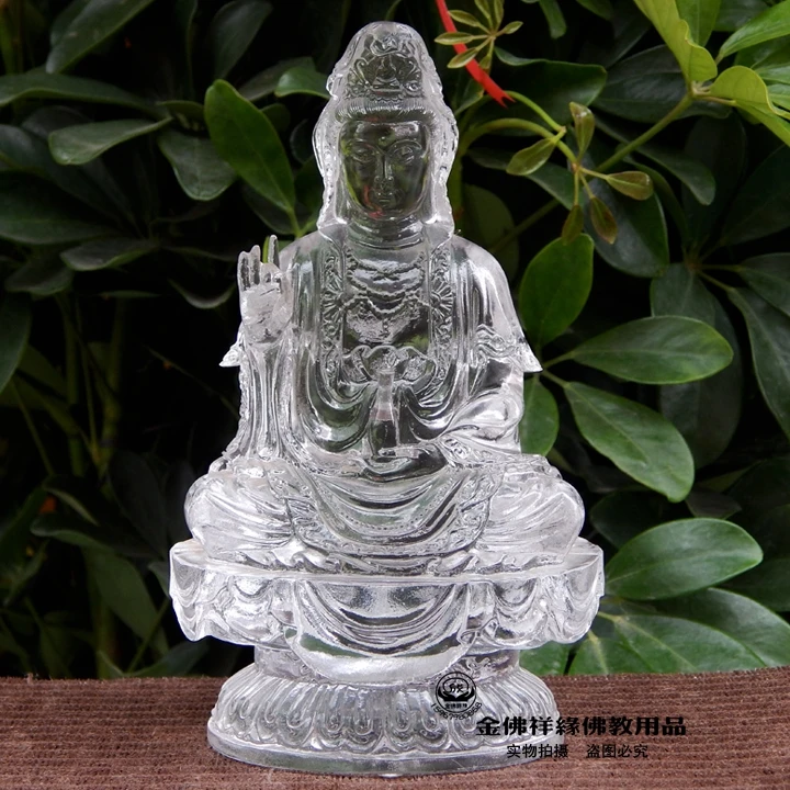 

Старинные высококачественные стеклянные украшения Purdue Будды Гуаньинь для безопасности и мира отправить другу подарок