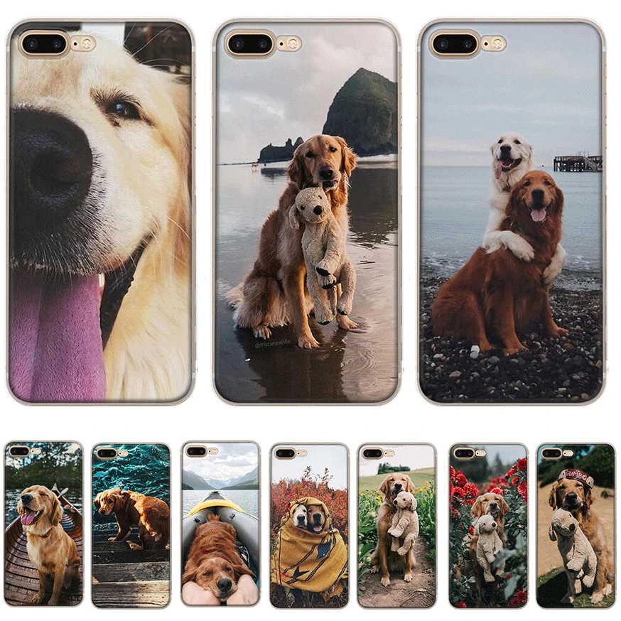 Чехол Desxz Dog Golden Retriever для iPhone 7 8 6 6s Plus 11 Pro X XR XS Max 5 5S SE |