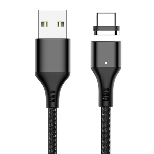 ACCEZZ Магнитный кабель 3A быстрое зарядное Освещение для iPhone XS MAX Micro usb type C для huawei Xiaomi samsung зарядное устройство - Цвет: 1 black cable 1 plug