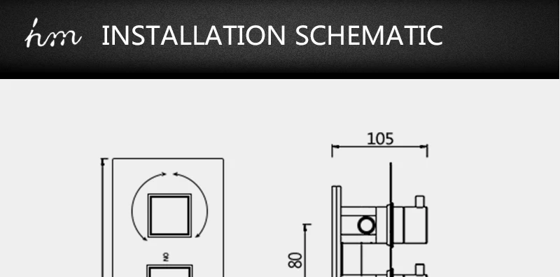 hm Wall Mounted Shower Mixer Valve 3 or 4 Water Outlets Thermostatic Chrome Bath Shower Faucet Accessories 3 Handles Valve (27)