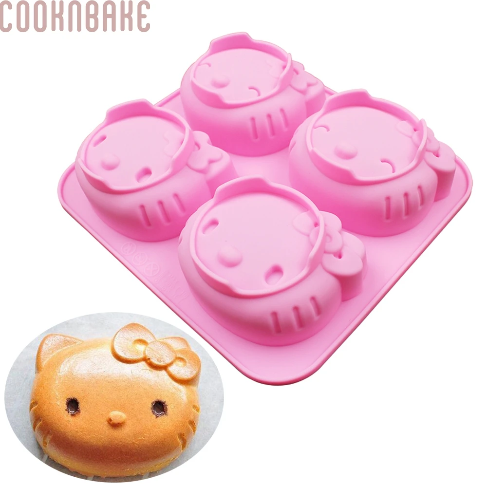

COOKNBAKE silicone mold for cake soap animal shape pudding jelly form small cake bakeware 3D bread pastry cake decoration mould