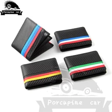 Карбоновая тканевая Автомобильная Обложка для водительского удостоверения держатель кредитной карты бумажник для карт для BMW Mercedes Audi peugeot vw skoda Opel Volvo