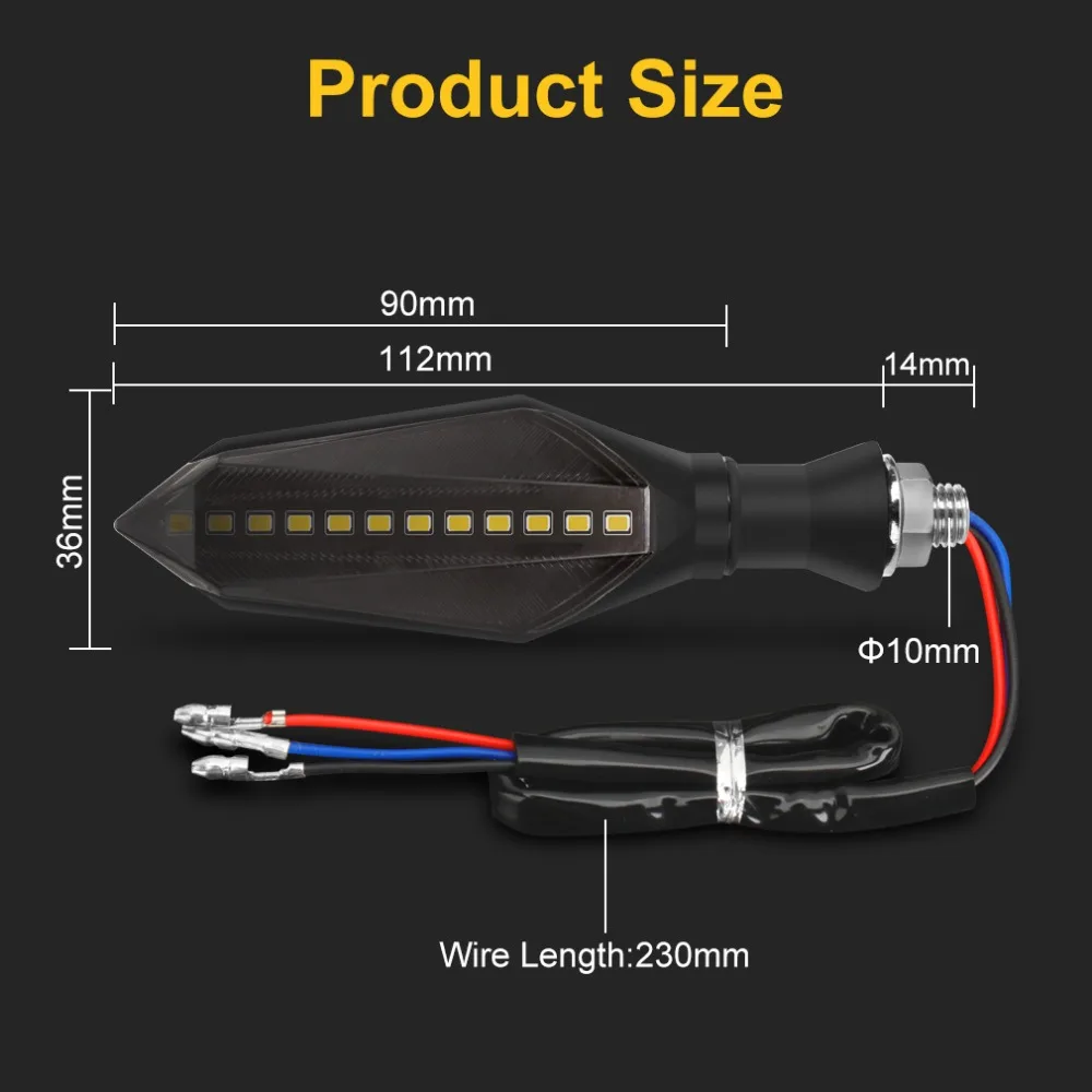 2 шт., универсальный светильник для мотоцикла, поворотники, светодиодные индикаторы, мигалка, мигалка, мигающий стоп-сигнал для мотоцикла, мотоцикла, мотоцикла